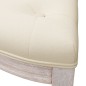 vidaXL Banco beige lino 81,5x41x49 cm