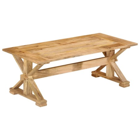 vidaXL Mesa de centro madera maciza de mango 110x52x40 cm
