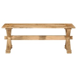 vidaXL Mesa de centro madera maciza de mango 110x52x40 cm