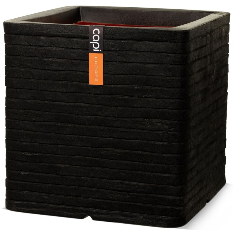 Capi Jardinera Nature Row cuadrado negro 40x40 cm KBLRO903 Capi Jardinera Nature Row cuadrado negro 40x40 cm KBLRO903