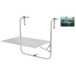 ProGarden Mesa de balcón gris mate