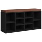 vidaXL Banco zapatero de madera contrachapada negro 103x30x48 cm vidaXL Banco zapatero de madera contrachapada negro 103x30x48 cm