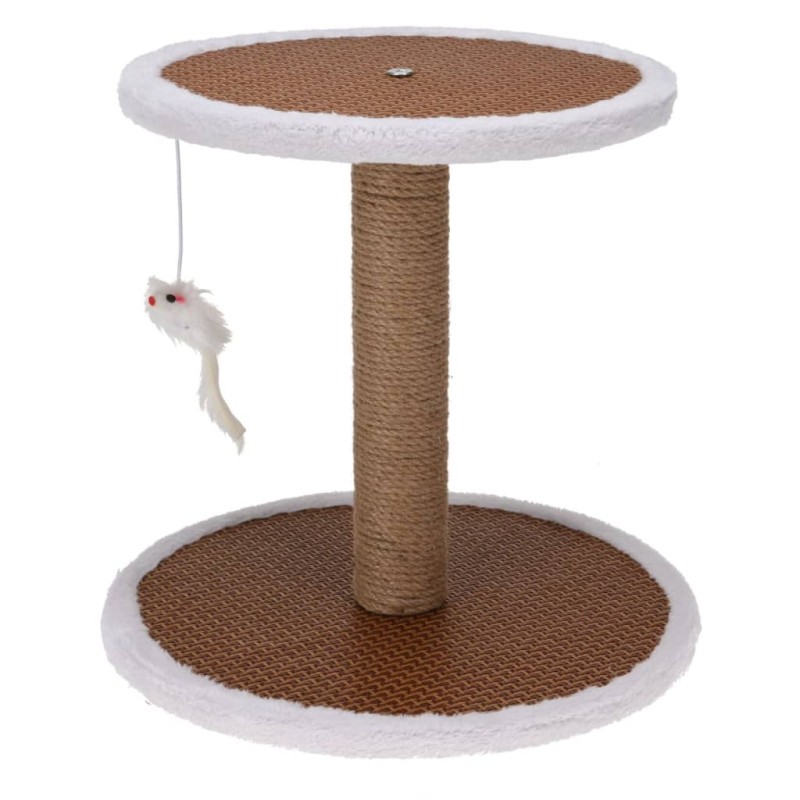 Pets Collection Rascador de gatos con soporte y ratón 35x35x33 cm Pets Collection Rascador de gatos con soporte y ratón 35x35x33 cm