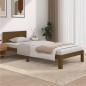 vidaXL Estructura de cama madera maciza pino marrón miel 90x200 cm vidaXL Estructura de cama madera maciza pino marrón miel 90x200 cm