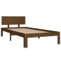 vidaXL Estructura de cama madera maciza pino marrón miel 90x200 cm vidaXL Estructura de cama madera maciza pino marrón miel 90x200 cm