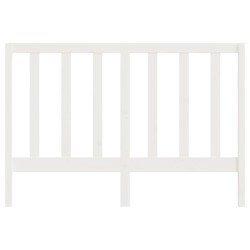 vidaXL Cabecero de cama madera maciza de pino blanco 141x4x100 cm