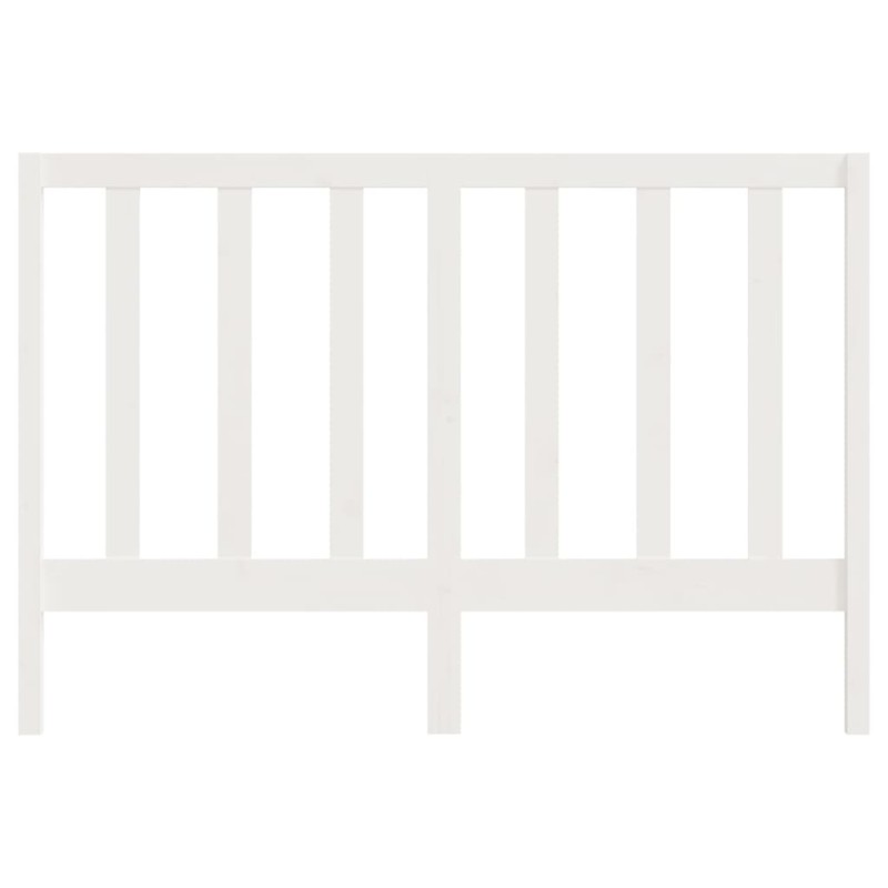 vidaXL Cabecero de cama madera maciza de pino blanco 141x4x100 cm