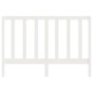 vidaXL Cabecero de cama madera maciza de pino blanco 141x4x100 cm