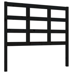 vidaXL Cabecero de cama madera maciza de pino negro 105,5x4x100 cm