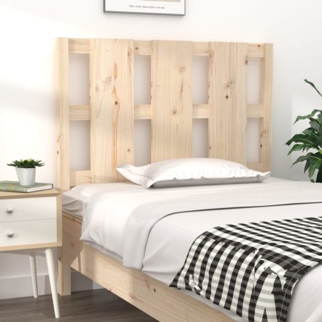 vidaXL Cabecero de cama madera maciza de pino 105,5x4x100 cm