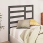 vidaXL Cabecero de cama madera maciza de pino gris 81x4x104 cm vidaXL Cabecero de cama madera maciza de pino gris 81x4x104 cm