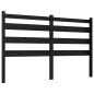vidaXL Cabecero de cama madera maciza de pino negro 141x4x100 cm vidaXL Cabecero de cama madera maciza de pino negro 141x4x100 cm