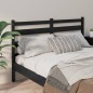 vidaXL Cabecero de cama madera maciza de pino negro 141x4x100 cm vidaXL Cabecero de cama madera maciza de pino negro 141x4x100 cm