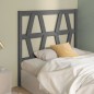 vidaXL Cabecero de cama madera maciza de pino gris 81x4x100 cm vidaXL Cabecero de cama madera maciza de pino gris 81x4x100 cm