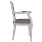 vidaXL Silla de comedor tela gris oscuro vidaXL Silla de comedor tela gris oscuro