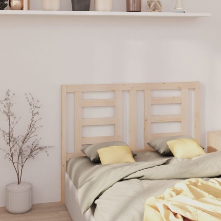 vidaXL Cabecero de cama madera maciza de pino 156x4x100 cm