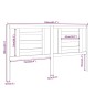 vidaXL Cabecero de cama madera maciza de pino marrón miel 166x4x100 cm vidaXL Cabecero de cama madera maciza de pino marrón miel 166x4x100 cm