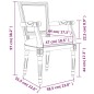 vidaXL Silla de comedor tela gris oscuro vidaXL Silla de comedor tela gris oscuro
