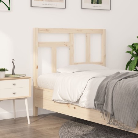 vidaXL Cabecero de cama madera maciza de pino 105,5x4x100 cm