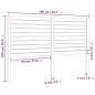 vidaXL Cabecero de cama madera maciza de pino gris 206x4x100 cm vidaXL Cabecero de cama madera maciza de pino gris 206x4x100 cm