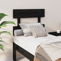 vidaXL Cabecero de cama madera maciza de pino negro 78,5x3x81 cm