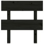vidaXL Cabecero de cama madera maciza de pino negro 78,5x3x81 cm vidaXL Cabecero de cama madera maciza de pino negro 78,5x3x81 cm