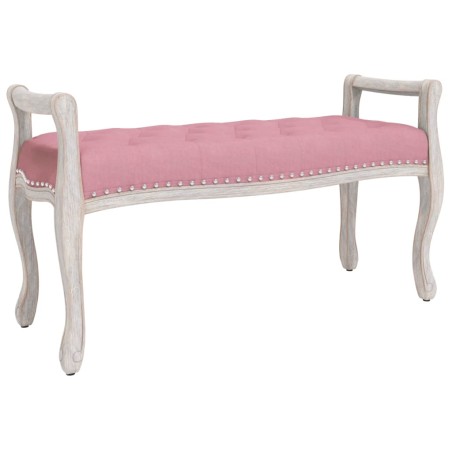 vidaXL Banco de terciopelo rosa 110x45x60 cm