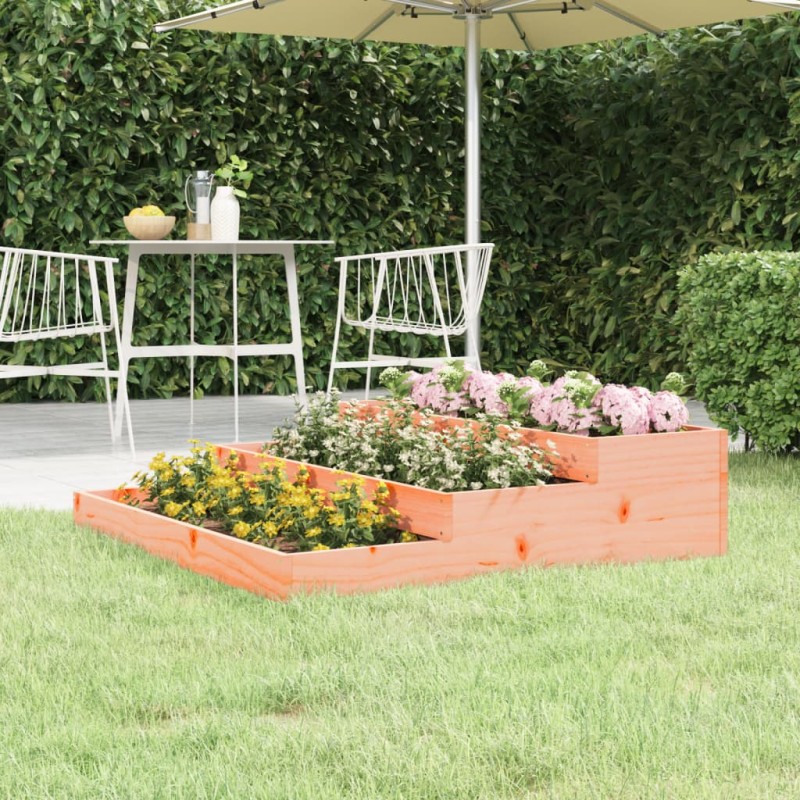 vidaXL Jardinera de madera maciza de abeto douglas 107x107x27 cm vidaXL Jardinera de madera maciza de abeto douglas 107x107x27 cm