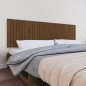 vidaXL Cabecero de cama madera maciza pino marrón miel 204x3x60 cm vidaXL Cabecero de cama madera maciza pino marrón miel 204x3x60 cm