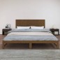 vidaXL Cabecero de cama madera maciza pino marrón miel 204x3x60 cm vidaXL Cabecero de cama madera maciza pino marrón miel 204x3x60 cm