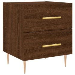 vidaXL Mesita de noche madera de ingeniería roble marrón 40x35x47,5 cm