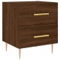 vidaXL Mesita de noche madera de ingeniería roble marrón 40x35x47,5 cm vidaXL Mesita de noche madera de ingeniería roble marrón 40x35x47,5 cm