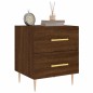 vidaXL Mesita de noche madera de ingeniería roble marrón 40x35x47,5 cm vidaXL Mesita de noche madera de ingeniería roble marrón 40x35x47,5 cm