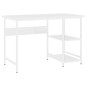 vidaXL Escritorio para ordenador de MDF y metal blanco 105x55x72 cm vidaXL Escritorio para ordenador de MDF y metal blanco 105x55x72 cm