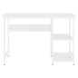 vidaXL Escritorio para ordenador de MDF y metal blanco 105x55x72 cm vidaXL Escritorio para ordenador de MDF y metal blanco 105x55x72 cm