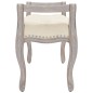 vidaXL Banco beige lino 80x45x60 cm vidaXL Banco beige lino 80x45x60 cm