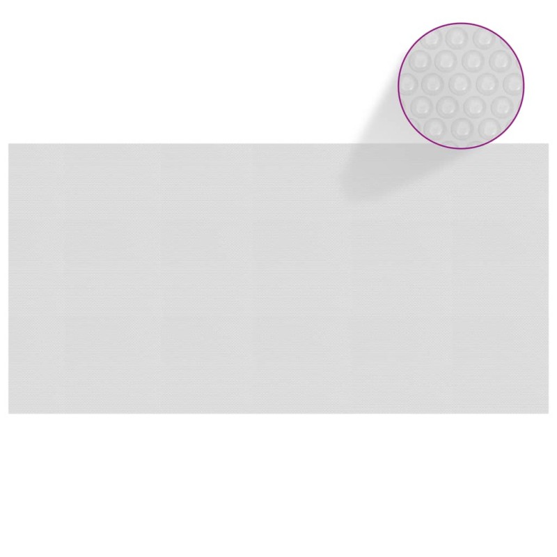 vidaXL Cubierta solar de piscina de PE flotante gris 975x488 cm vidaXL Cubierta solar de piscina de PE flotante gris 975x488 cm