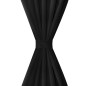 2 cortinas negras micro-satinadas con trabillas, 140 x 175 cm 2 cortinas negras micro-satinadas con trabillas, 140 x 175 cm