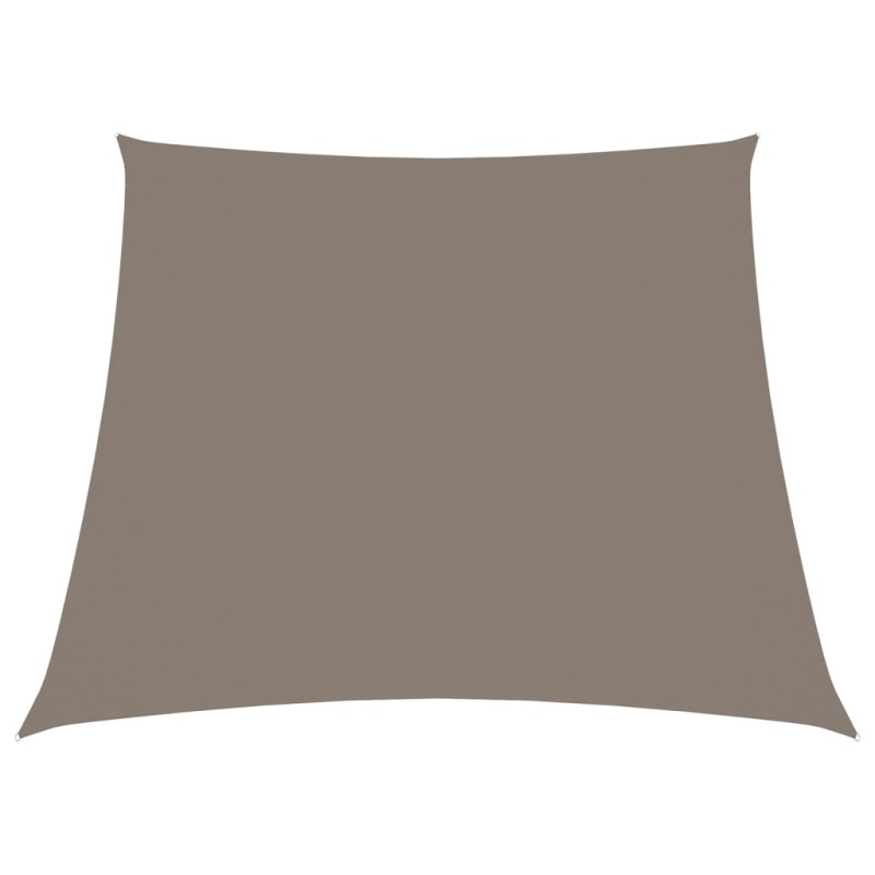 vidaXL Toldo de vela trapezoidal de tela oxford gris taupe 2/4x3 m vidaXL Toldo de vela trapezoidal de tela oxford gris taupe 2/4x3 m