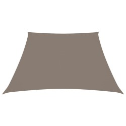 vidaXL Toldo de vela trapezoidal de tela oxford gris taupe 2/4x3 m
