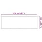 vidaXL Toldo vertical blanco 100x270 cm tela oxford vidaXL Toldo vertical blanco 100x270 cm tela oxford