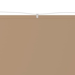 vidaXL Toldo vertical tela oxford gris taupé 250x360 cm