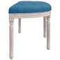 vidaXL Banco de terciopelo azul 110,5x45x49 cm vidaXL Banco de terciopelo azul 110,5x45x49 cm