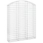 vidaXL Cesta gaviones forma arco hierro galvanizado 150x30x180/200 cm