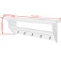 vidaXL Perchero estilo barroco MDF blanco vidaXL Perchero estilo barroco MDF blanco