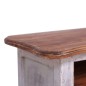 vidaXL Mueble para TV de madera maciza reciclada blanco 120x30x40 cm vidaXL Mueble para TV de madera maciza reciclada blanco 120x30x40 cm