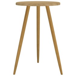 vidaXL Mesa de bistró MDF y hierro marrón claro Ø50x76 cm