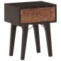 vidaXL Mesita de noche de madera maciza reciclada 40x30x50 cm vidaXL Mesita de noche de madera maciza reciclada 40x30x50 cm