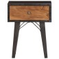 vidaXL Mesita de noche de madera maciza reciclada 40x30x50 cm vidaXL Mesita de noche de madera maciza reciclada 40x30x50 cm