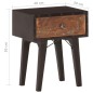 vidaXL Mesita de noche de madera maciza reciclada 40x30x50 cm vidaXL Mesita de noche de madera maciza reciclada 40x30x50 cm